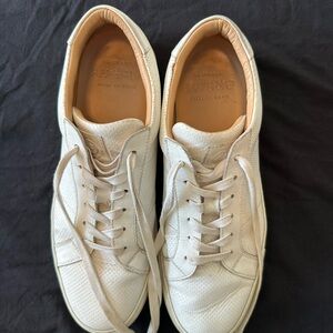 Greats Off-White Leather Sneakers